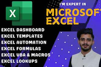 do anything in microsoft excel, vba, macro, data visualization and dashboards