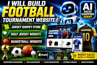 football tournament website jersey shopify store golf jersey basketball website