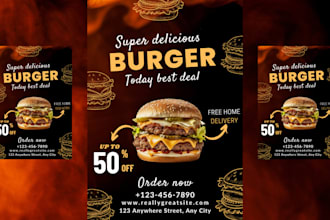 produce high quality posters for your restaurant or café using canva