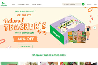 build gift box shopify store snacks box gourmet snacks subscription box website