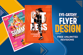design unique promotional flyer for services, events, or ads