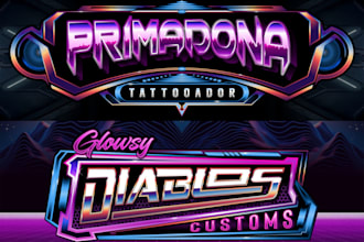 design 80s futuristic synthwave retro and vintage logo neon