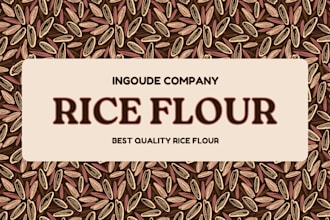 create an artwork for a rice bag or package