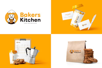 create a unique logo with brand visual identity and brand book for your business