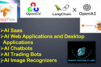 create ai website, ai app, ai chatbot, ai saas or ai trading bot
