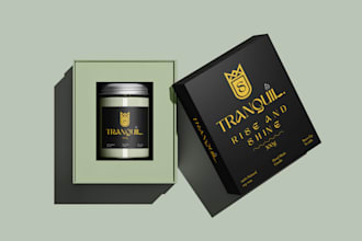 do candle, jar, box, product, packaging design
