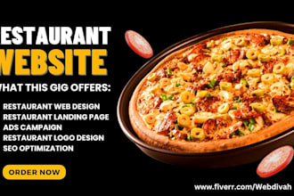 design restaurant website, food website wordpress restaurant website