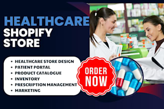 design healthcare drugstore health supplement pharmacy nutrient shopify store