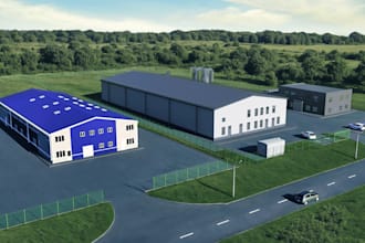 do 3d cgi warehouse warehouse design industrial building data warehouse exterior