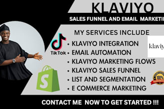 setup email marketing flows for shopify with klaviyo sales funnel