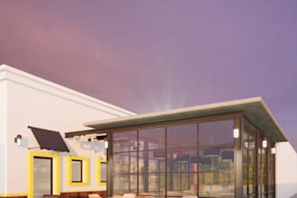 design your cafe, restaurant, retail interior and exterior