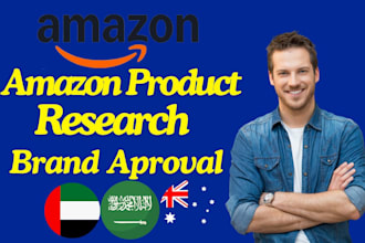 create amazon account and product research,brand approval