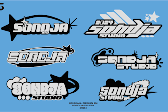 design y2k style streetwear logo brand