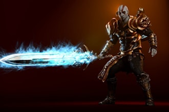 be 3d artist,2d image to realistic 3d, photorealistic daz 3d, rig  for unity,ue5