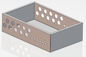 sheet metal design 3d, 2d, dxf, PDF, dwg model