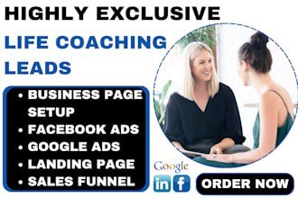 generate exclusive life coaching leads business coach personal trainer leads