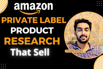 do amazon product hunting, research for private label