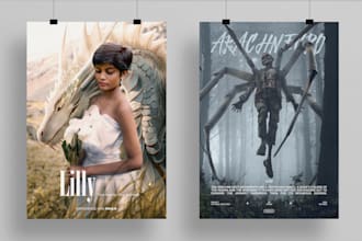 design hollywood style movie posters