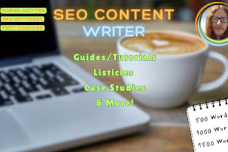 write SEO optimised articles and blog posts