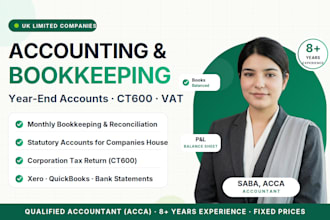 do accounting and bookkeeping for UK company