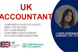 do accounting and bookkeeping for UK company