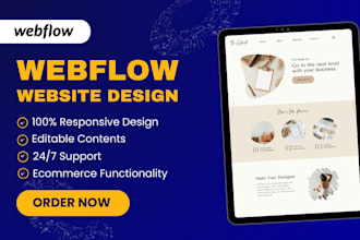 build webflow website design or figma to webflow, webflow template