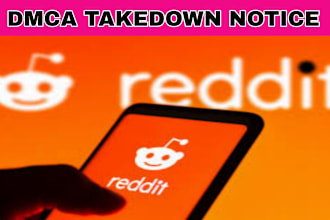 takedown harassing defaming report from reddit under dmca