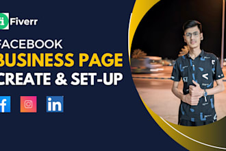 create and set up social media account and fb business page