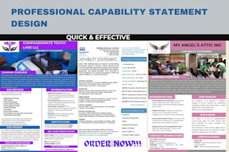 design federal government capability statement, business capability statement