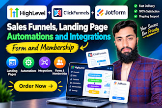 create clickfunnels 2 0 sales funnels gohighlevel automations ghl jotform expert