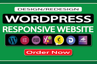 design or redesign wordpress website and customize wp theme