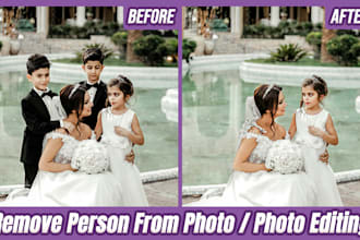 photo editing, photoshop services, remove person from photo