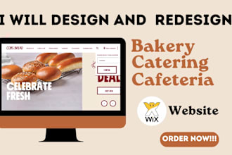 build bakery wix website restaurant wix website design cafe wix website redesign