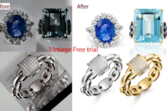 do high end of jewelry retouch and  product photo retouching