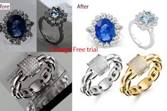 do high end of jewelry retouch and  product photo retouching