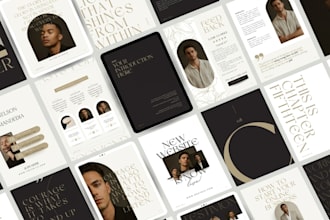 canva ebook design, welcome packet, lead magnet, brochure or canva pro template