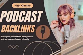 do podcast promotion by blog SEO backlinks