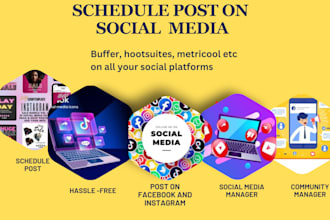 schedule your social media posts via buffer, hootsuite, buffer, later