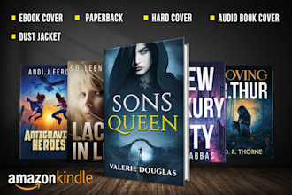 design outstanding book cover design or ebook cover
