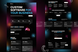 create a responsive website in figma, custom web design