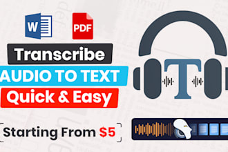 transcribe audio, video transcription and interview transcription