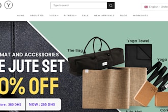 design supplement shopify store wellness product store fitness equipment website