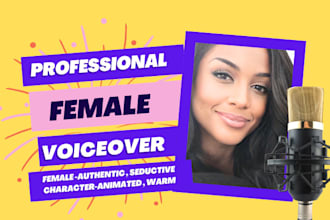 record professional voiceover in american english
