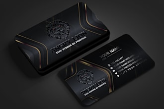 design luxury minimalist and digital business card design