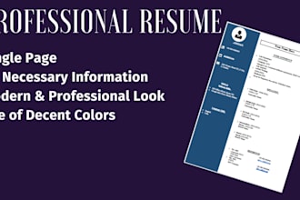 design professional resume and CV