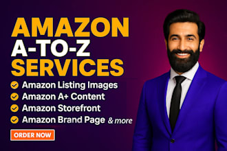 design premium amazon storefront, do amazon fba store setup ebc content images