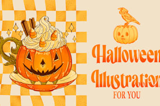 halloween illustrations for you