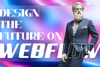 design develop webflow website, 3d animated, webflow landing page