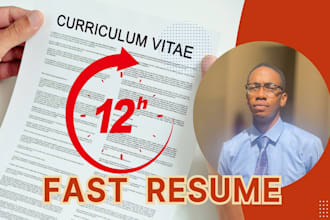 12 hours professional resume writing service cv design ats tech resume federal
