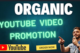 do organic youtube video promotion and channel promotion